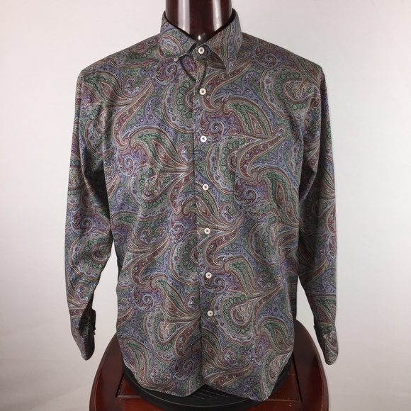 Alan Flusser Mn Chest 25 1/4'' Paisley Button Down
